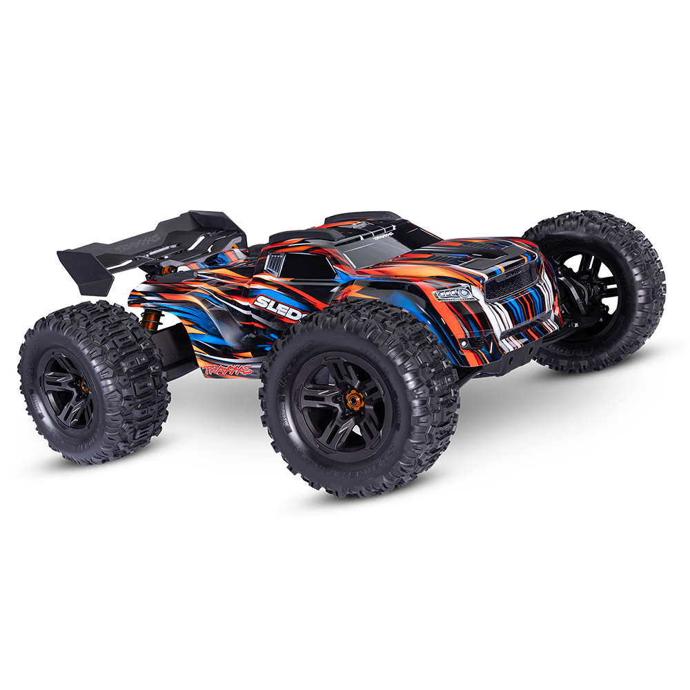 CARRO TRAXXAS 1/8 SLEDGE BLX 6S 4WD TQI BELTED ORANGE 95096-4