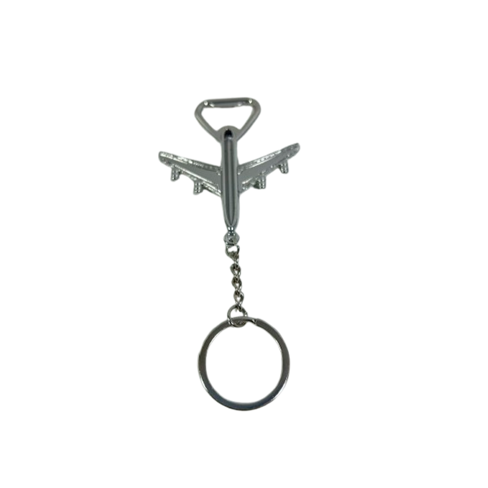 KEYCHAIN RING AIRPLANE BOTTLE OPENER