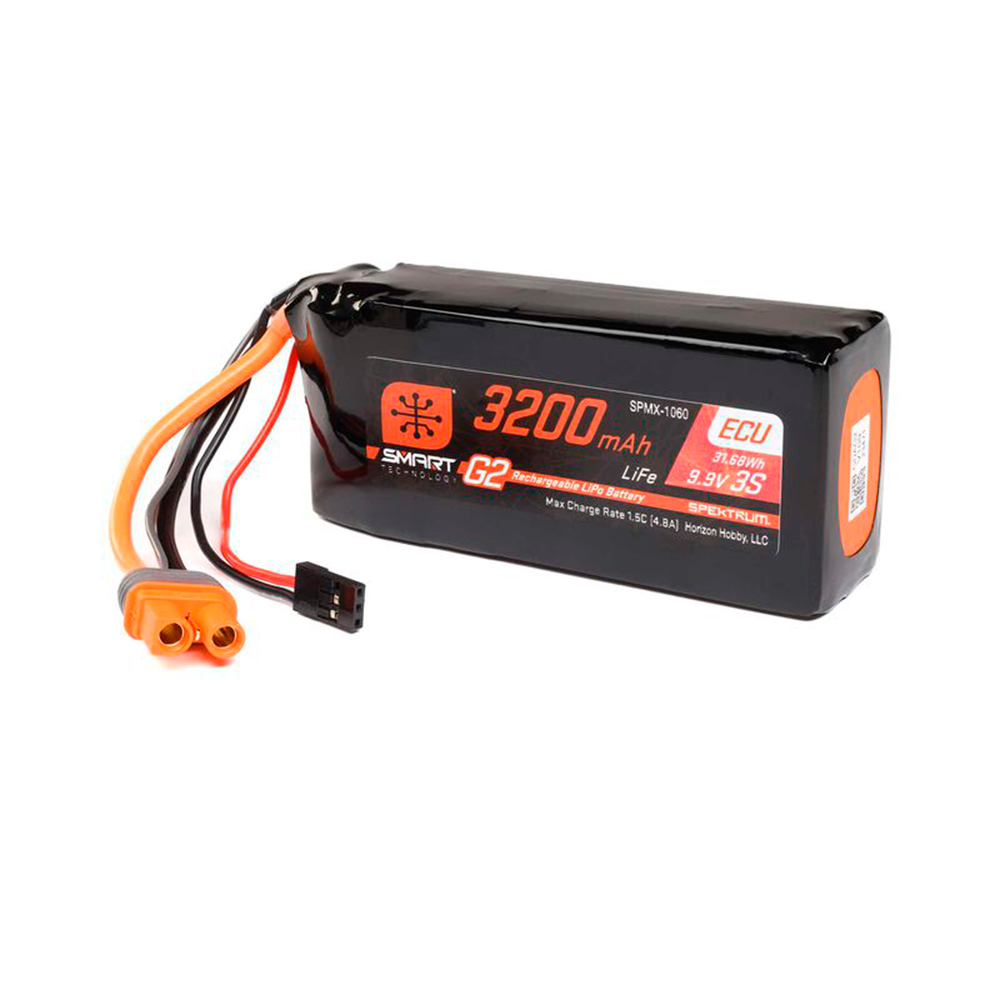 BATERIA SPEKTRUM 9.9V 3200MAH 3S 10C SMART G2 ECU LIFE IC3 SPMX-1060
