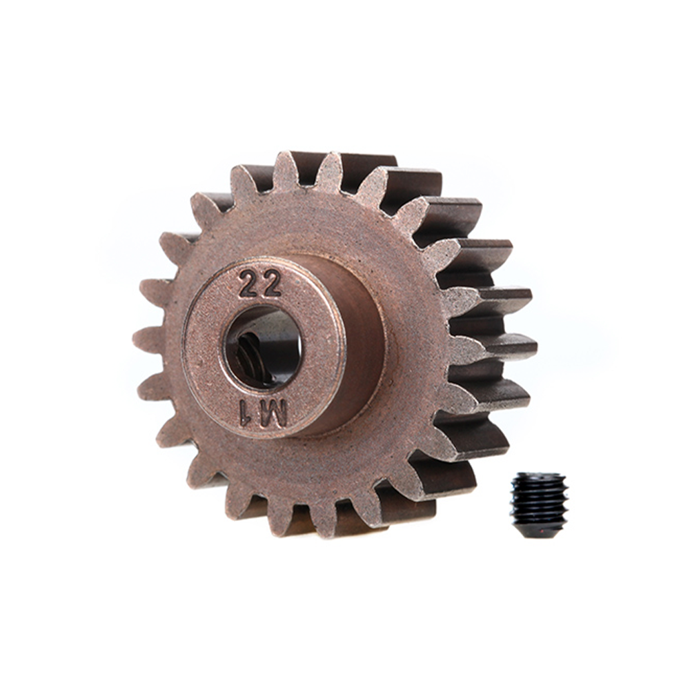 TRAXXAS ACC PINION GEAR 22-T 1.0MP 5MM SHAFT 6495X