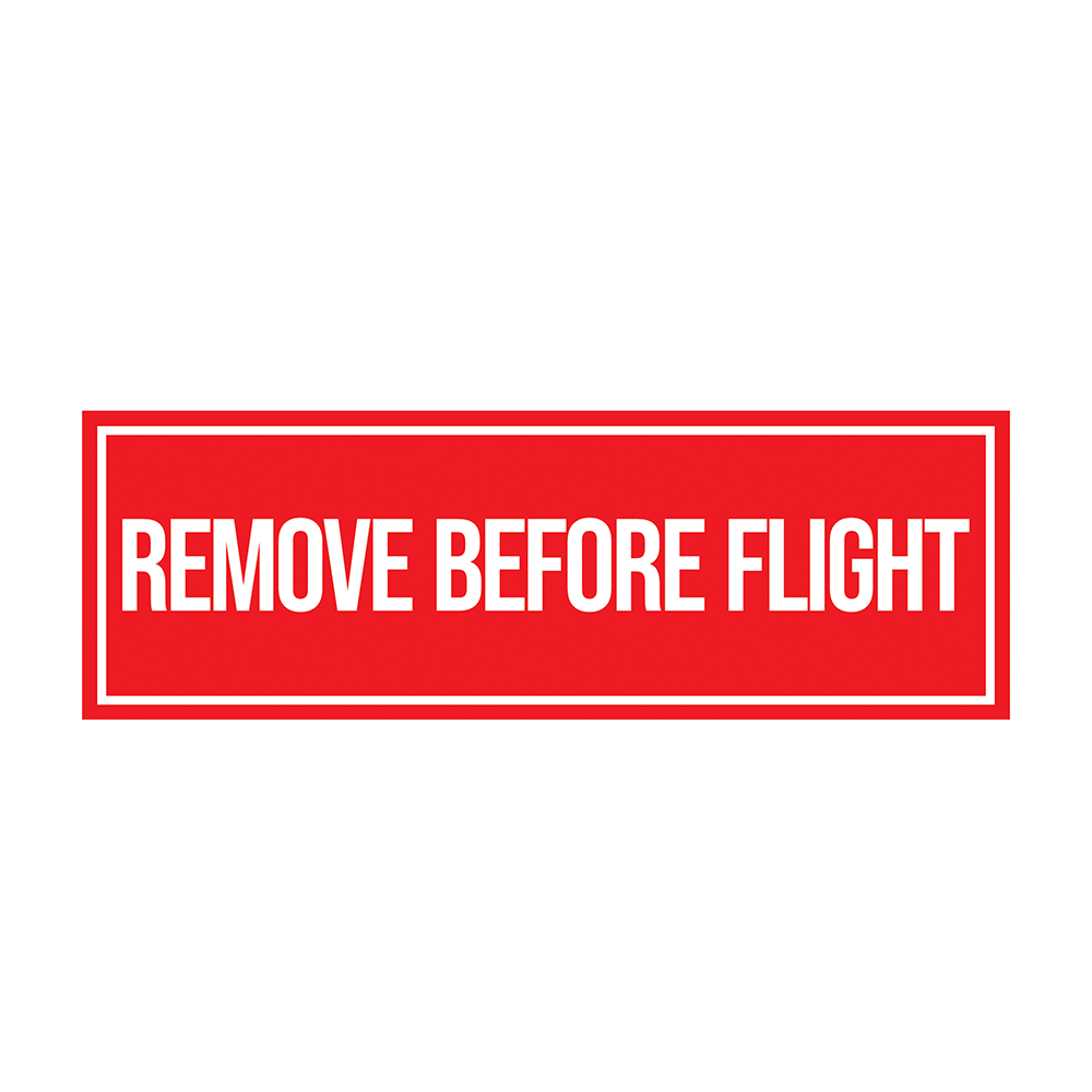 STICKER/ADESIVO REMOVE BEFORE FLIGHT