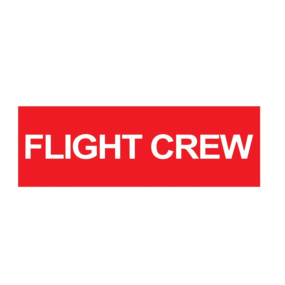 STICKER/ADESIVO FLIGHT CREW