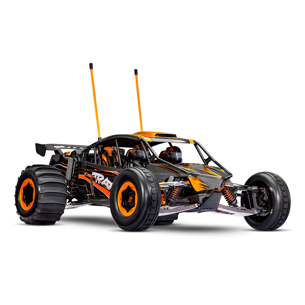CARRO TRAXXAS X-TRUCK FUNCO SAND CAR 2WD VXL-8S ORANGE 109076-4