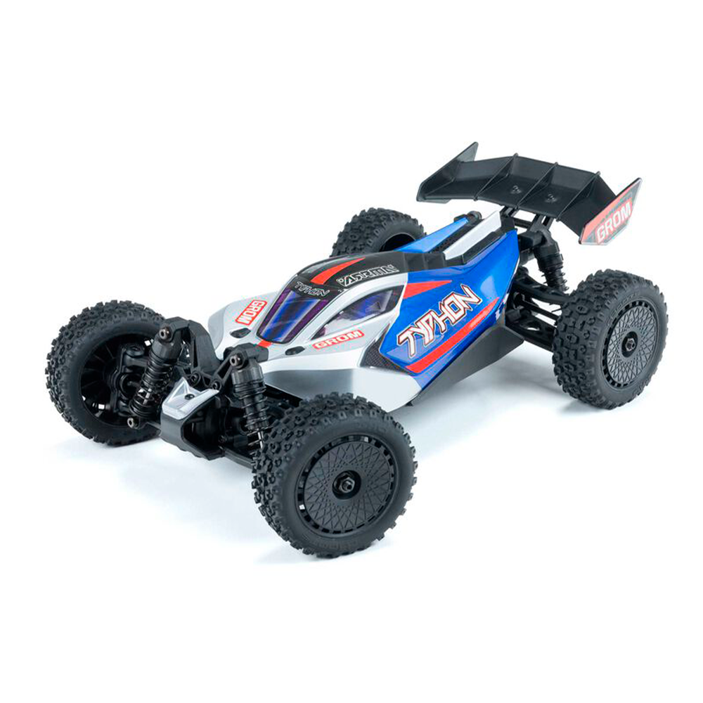 CARRO ARRMA 1/14 TYPHON GROM 4WD BUGGY RTR BLUE/SILVER ARA2106T1
