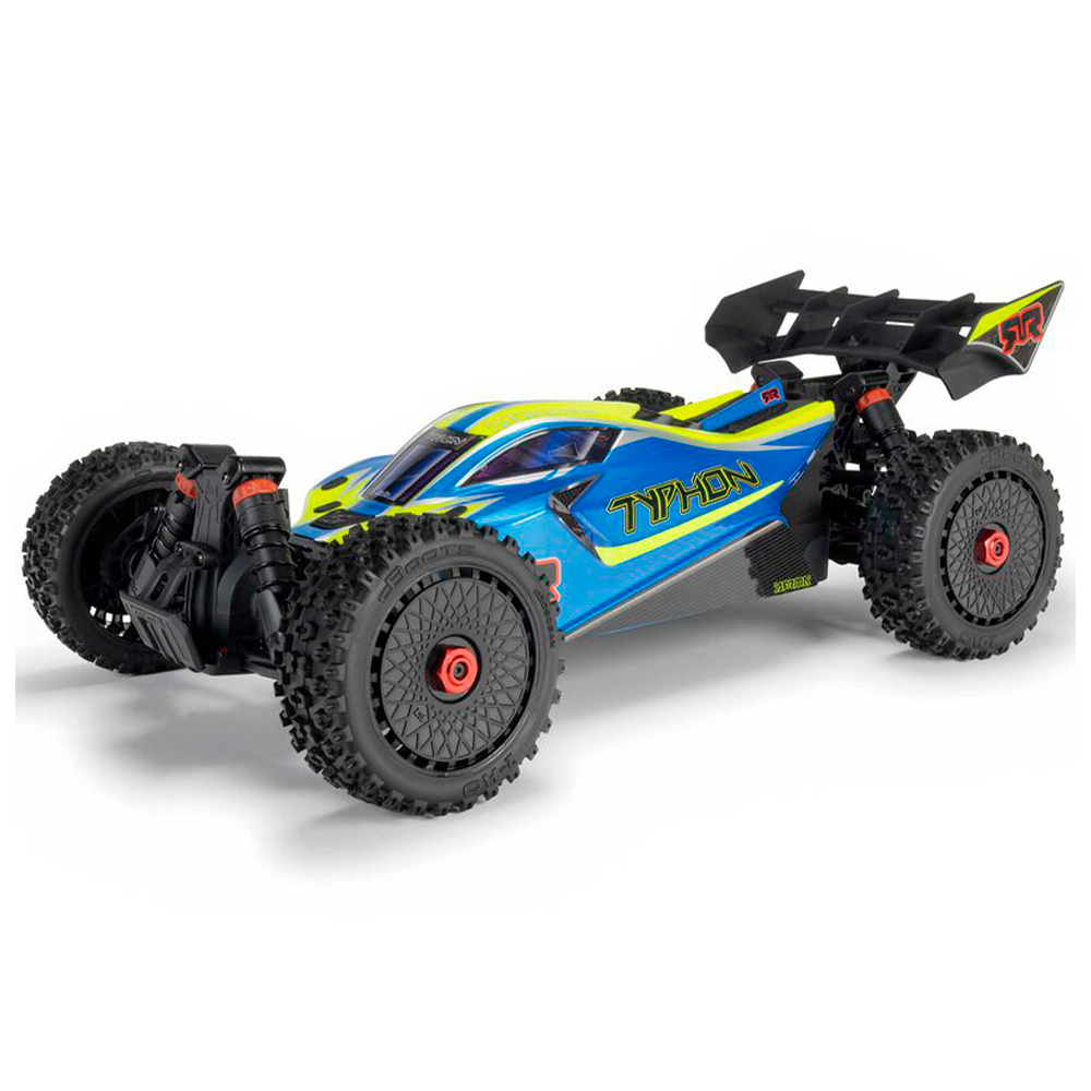 CARRO ARRMA 1/8 TYPHON MEGA 665 4WD BUGGY BLUE ARA4206V4T1