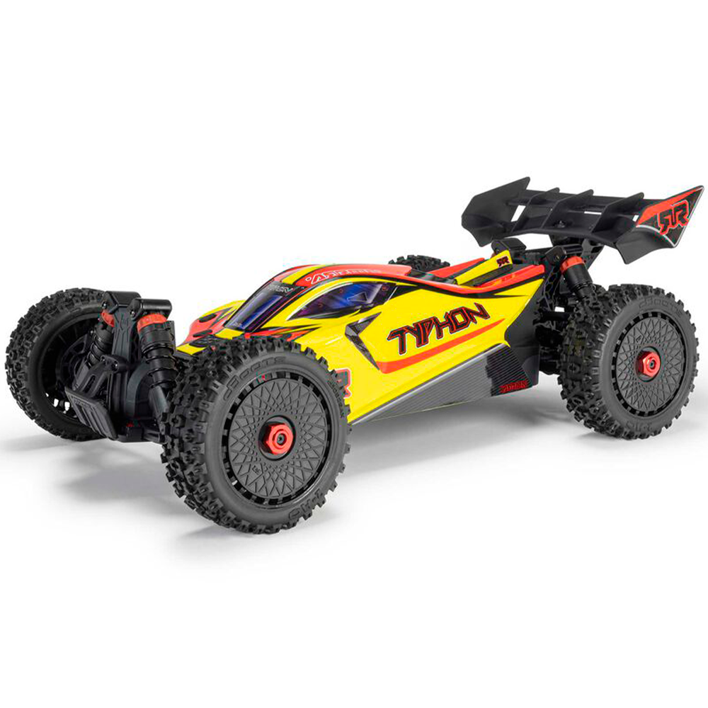 CARRO ARRMA 1/8 TYPHON MEGA 665 4WD BUGGY YELLOW ARA4206V4T2
