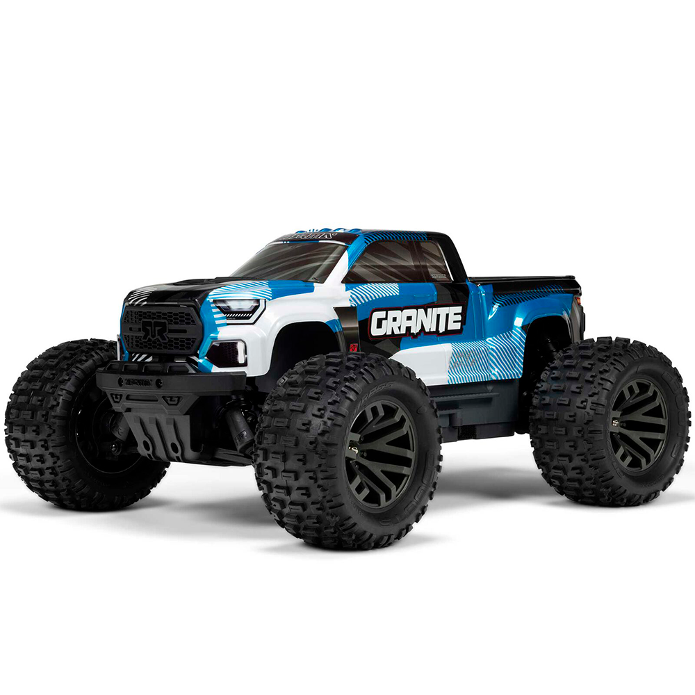 CARRO ARRMA 1/10 GRANITE 223S DSC 4WD BLX MONSTER BLUE ARA4302V4T1