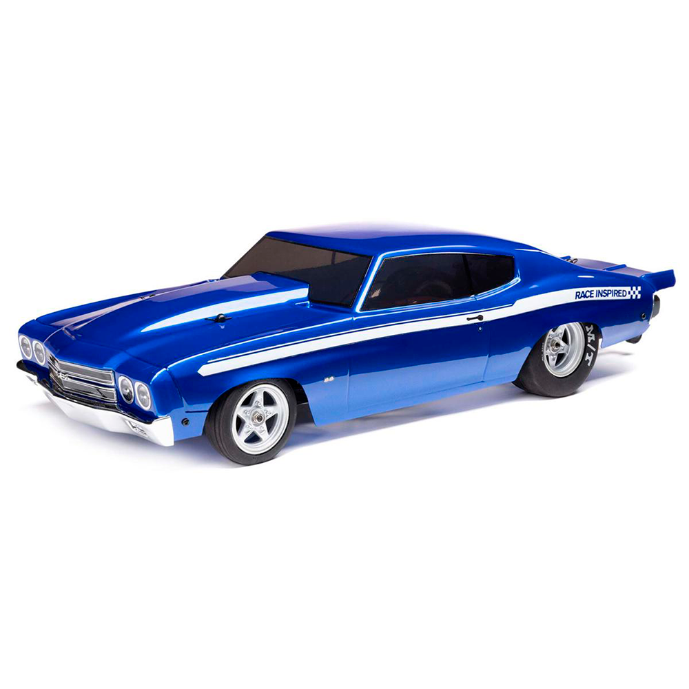 CARRO LOSI 1/16 MINI CHEVELLE 2WD RTR NO PREP DRAG BLUE LOS01023T1