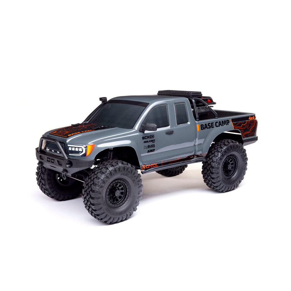 CARRO AXIAL 1/10 SCX10 BASE CAMP 4WD ROCK CRAWLER GRAY AXI-1375T2