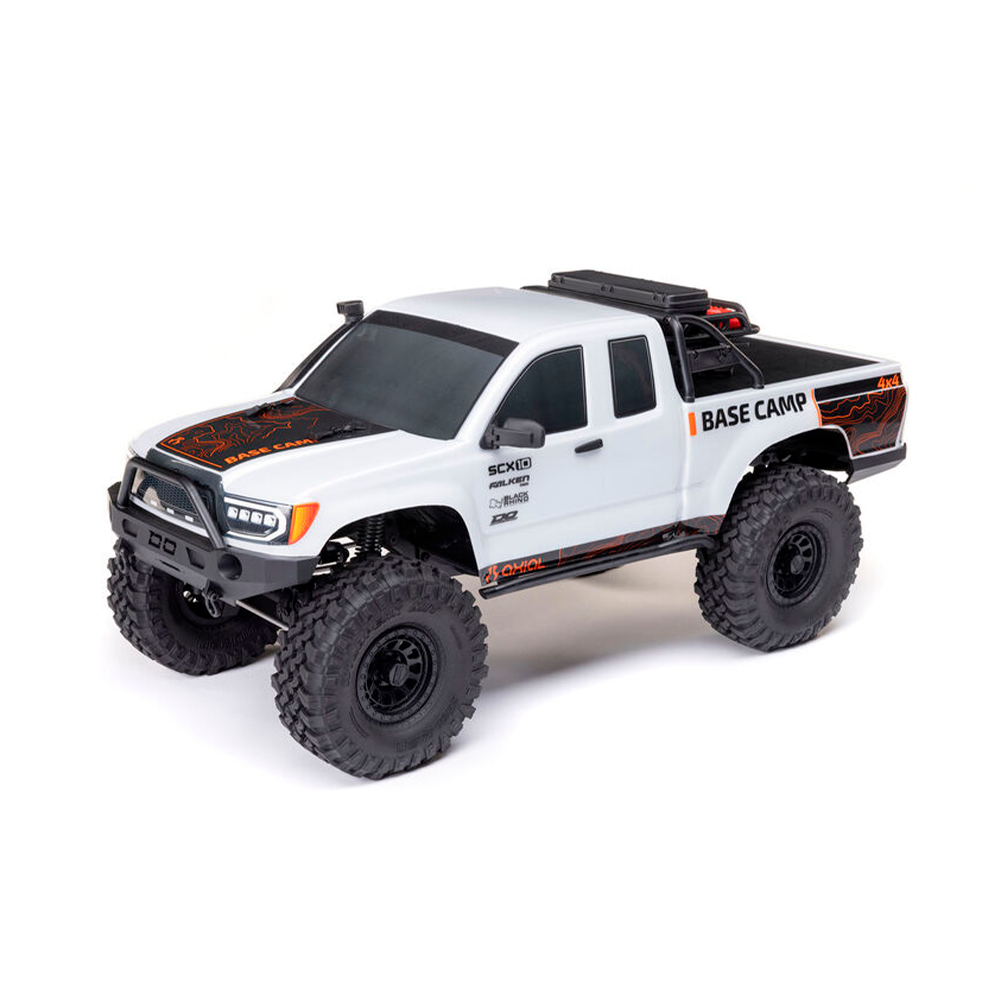 CARRO AXIAL 1/10 SCX10 BASE CAMP 4WD ROCK CRAWLER WHITE AXI-1375T1