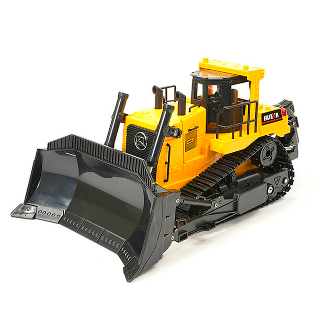 ESCAVADEIRA HUINA 1/16 COM ESTEIRA HEAVY BULLDOZER 11CH 1554