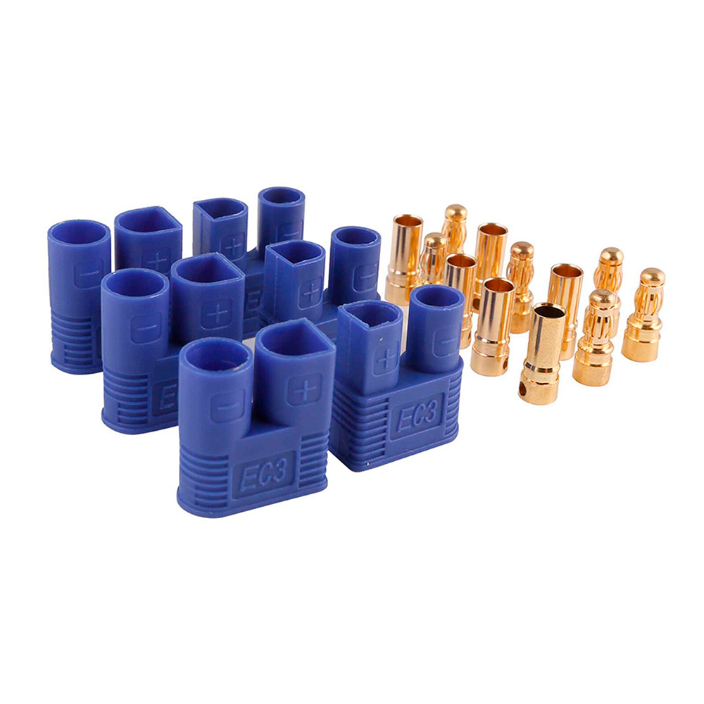CONECTOR GENS ACE EC3 MALE/FEMALE PLUG SET (3) GEAEC33