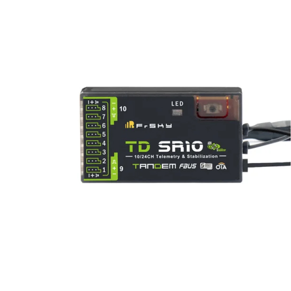 RECEPTOR FRSKY 10CH TD SR10 TANDEM DUAL-BAND PWM/SBUS/FBUS/S.PORT