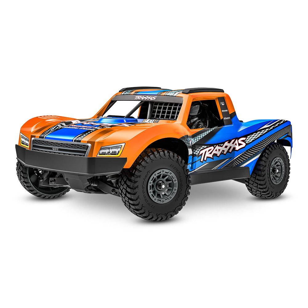 CARRO TRAXXAS MINI SLASH 4WD SHORT COURSE RTR BL-2S ORANGE 108164-1