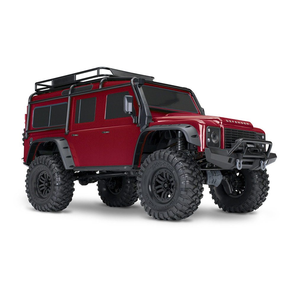 CARRO TRAXXAS 1/10 TRX-4 LAND ROVER DEFENDER TQI RED 82256-4