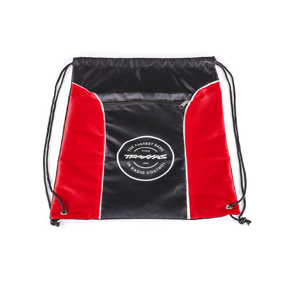 TRAXXAS GIFT MOCHILA BACKPACK DRAWSTRING W/ZIPPER POCKET 61665
