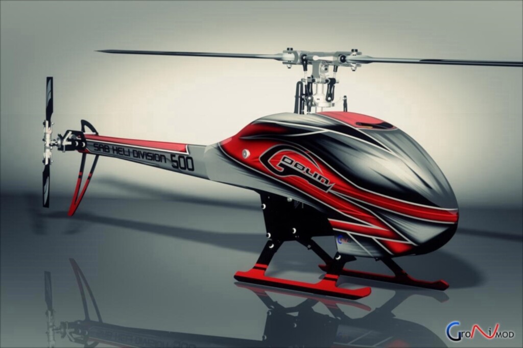 GOBLIN 500 FLYBARLESS KIT RED SG500